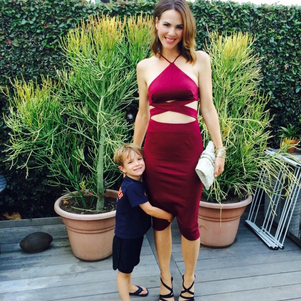 Nicholas Maroon Cut-Out Dress Size 4